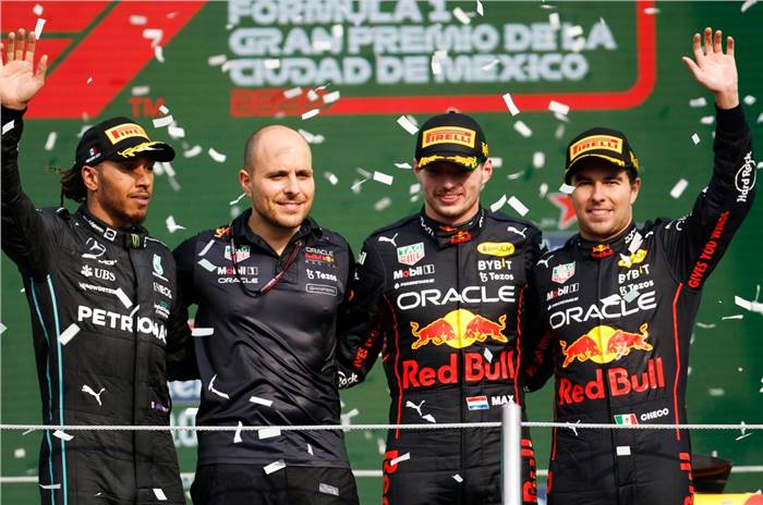 2022 Mexican GP podium