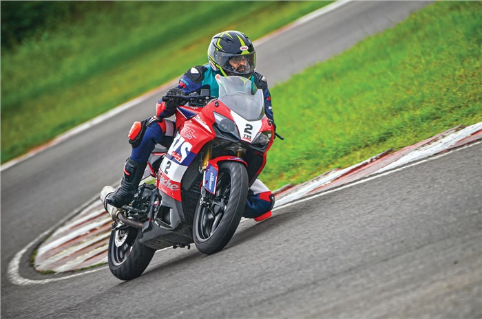 Track tires: TVS Eurogrip Protorq Great riding experience