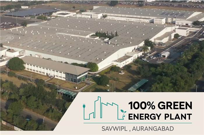 Skoda Auto Volkswagen India  Aurangabad plant 100 percent green energy