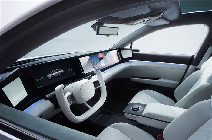 Honda-Sony electric prototype interior.
