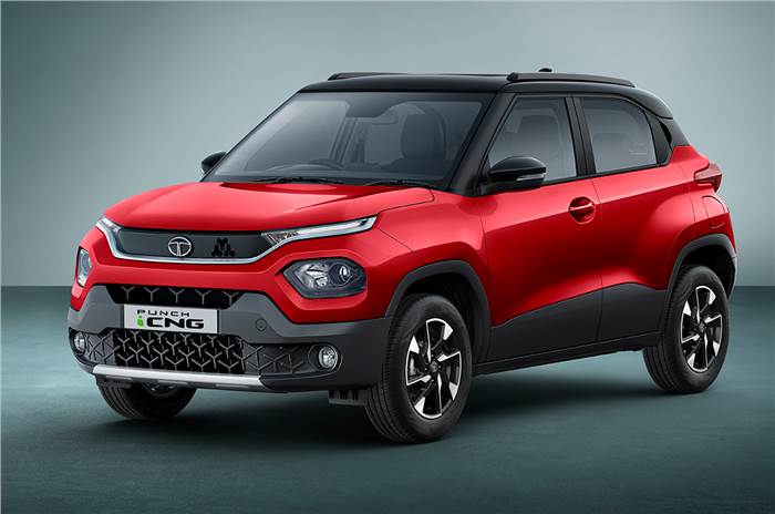 2023 Tata Punch CNG front quarter