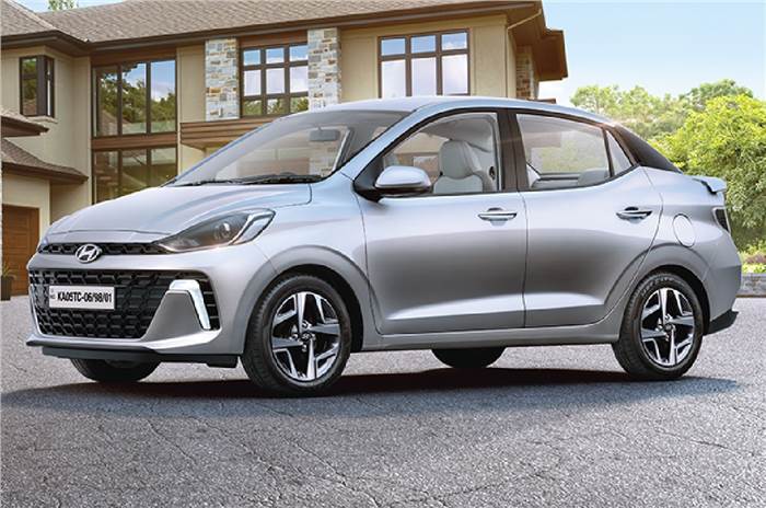 Hyundai Aura facelift front