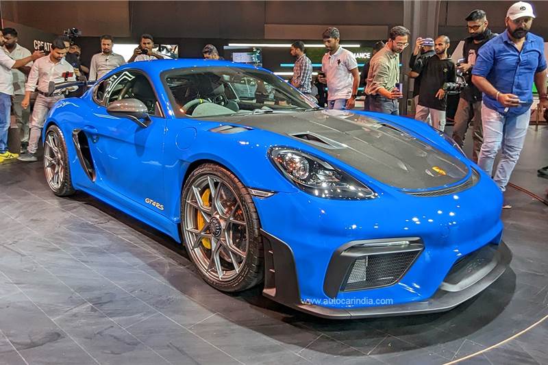 Porsche 718 Cayman GT4 RS debuts in India at Festival of Dreams