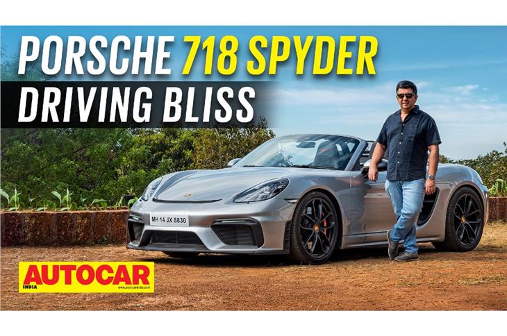 Porsche 718 Spyder video review