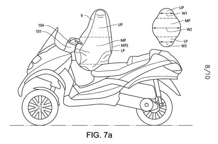 Piaggio MP3 scooter expected to get an airbag