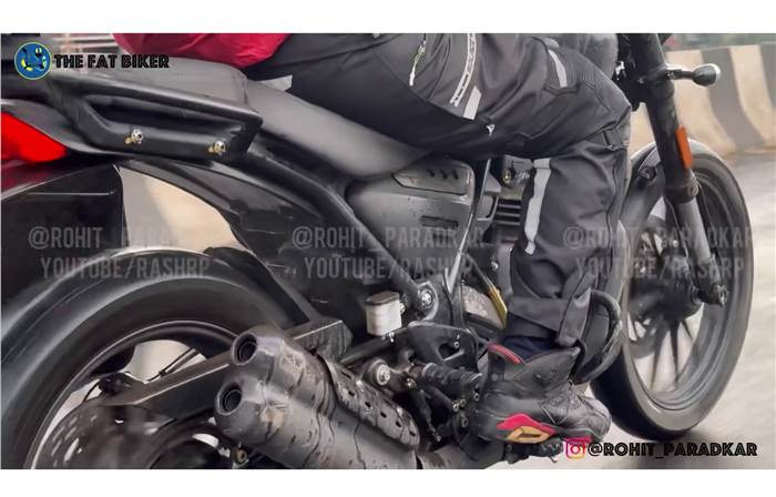 Bajaj-Triumph scrambler: fresh spy shots show new details