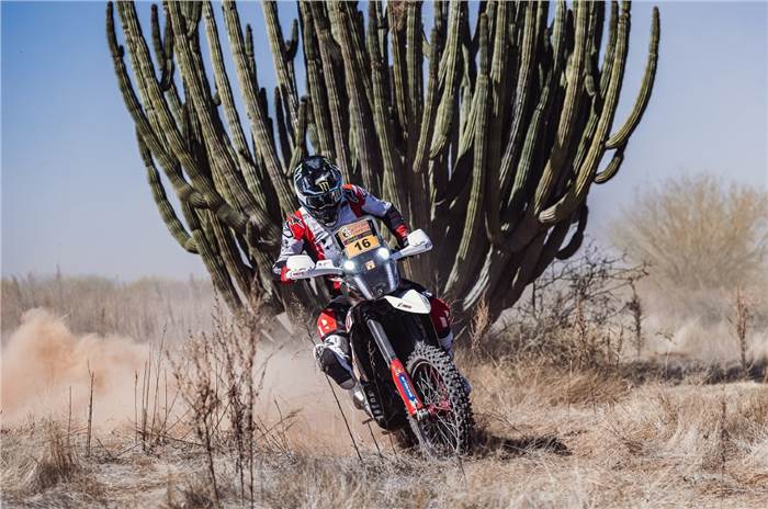 Hero MotoSports rider Ross Branch in 2023 Sonora Rally