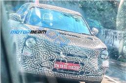 Mahindra XUV300 facelift spied testing for the first time