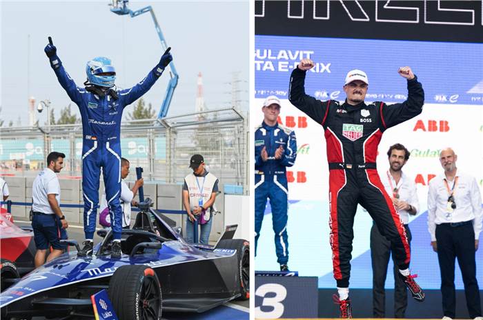 Max Guenther, Pascal Wehrlein at Jakarta E-Prix.