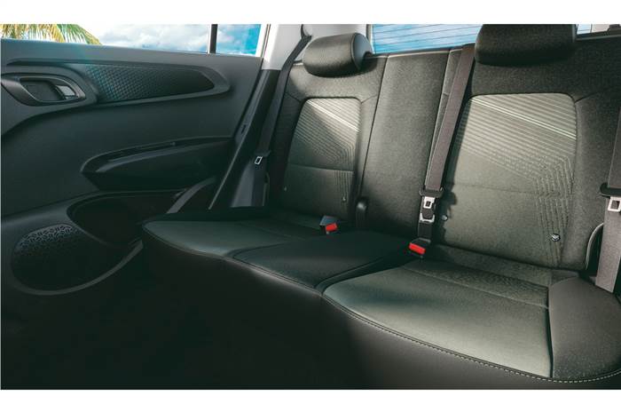 Hyundai Exter rear seats