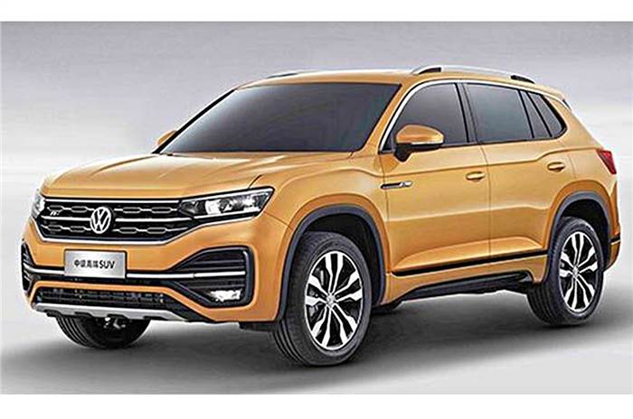 China-spec Volkswagen Tayron used for representation only. 