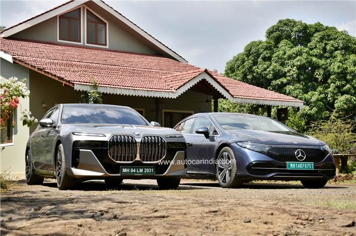 Luxury car sales in India - BMW i7 and Mercedes EQS
