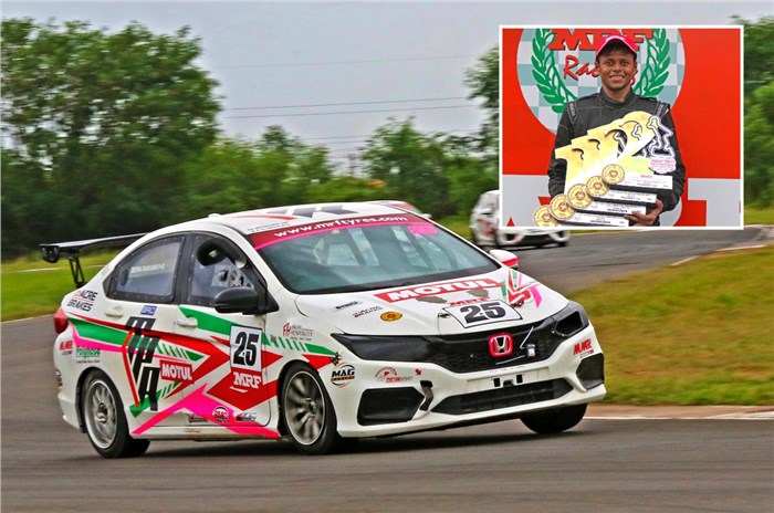 Deepak Ravikumar wins at Round 1 of the 2023 MRF MMSC Indian National Car Racing Championship