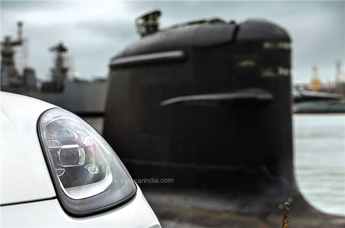 Porsche Cayenne e-hybrid and Kalvari-class submarine