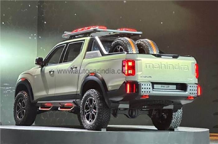 Mahindra Scorpio N Pik Up concept rear quarter
