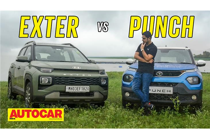 Hyundai Exter vs Tata Punch comparison video