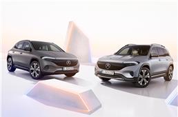 Mercedes Benz EQB, EQA facelifts revealed