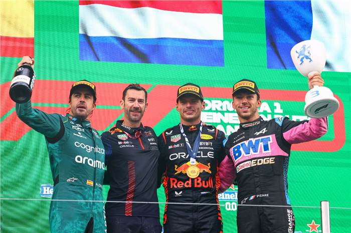 2023 F1 Dutch GP podium