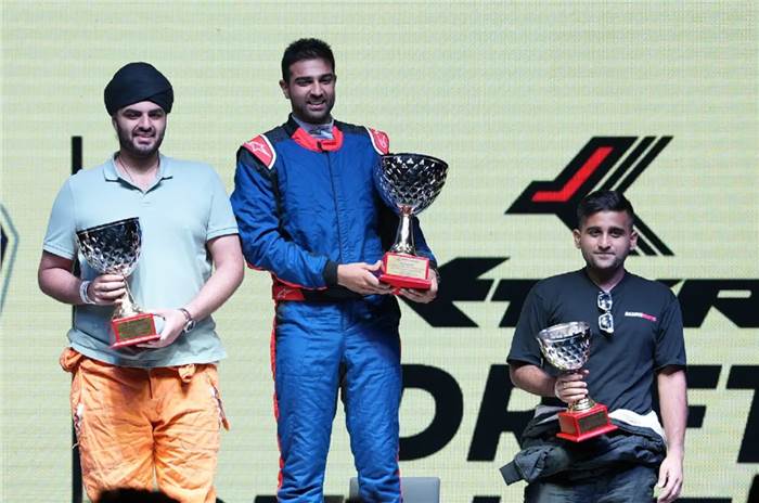 JK Tyre Drift Challenge D1 category podium