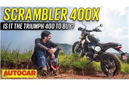 Triumph Scrambler 400 X video review