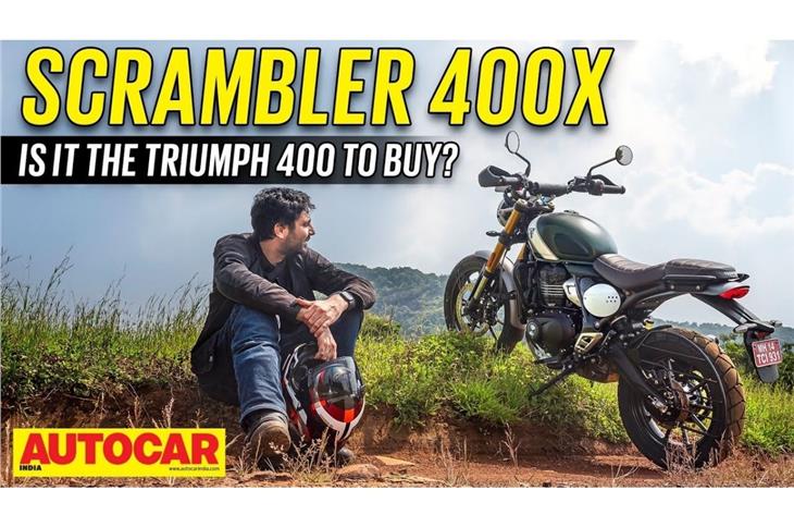 Triumph Scrambler 400 X video review