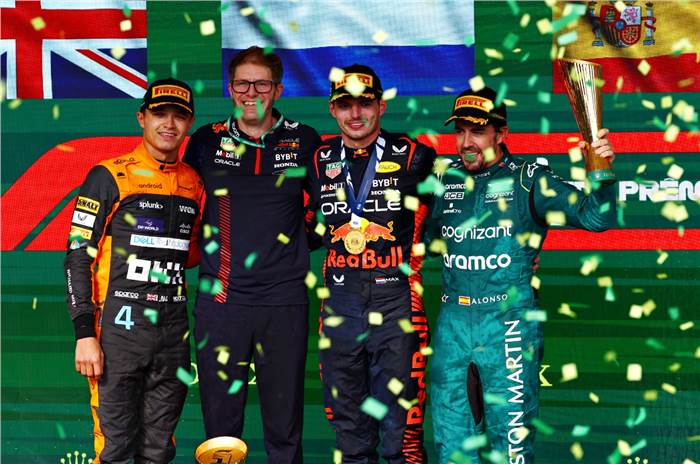 2023 F1 Brazil GP podium