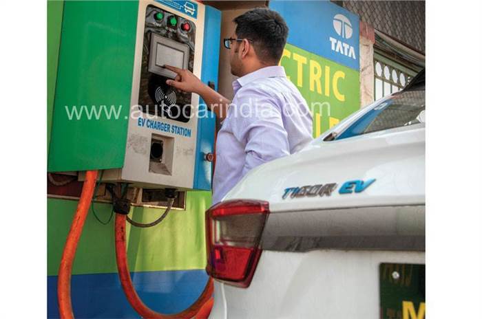 Tata EV charging station in India 