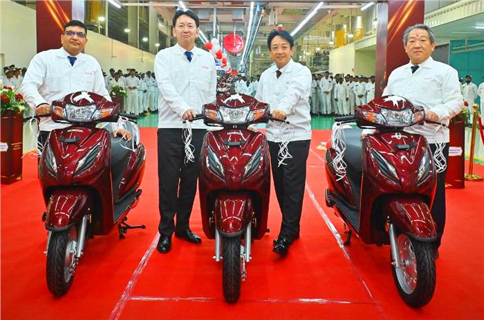 Honda Activa price, scooter sales in 2023, new manufacturing line.