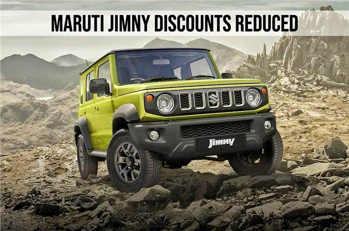 Maruti Jimny discounts down by Rs 75,000 to Rs 1.55 lakh