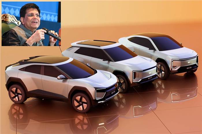 Mahindra's upcoming BE EV SUV line-up, Piyush Goyal