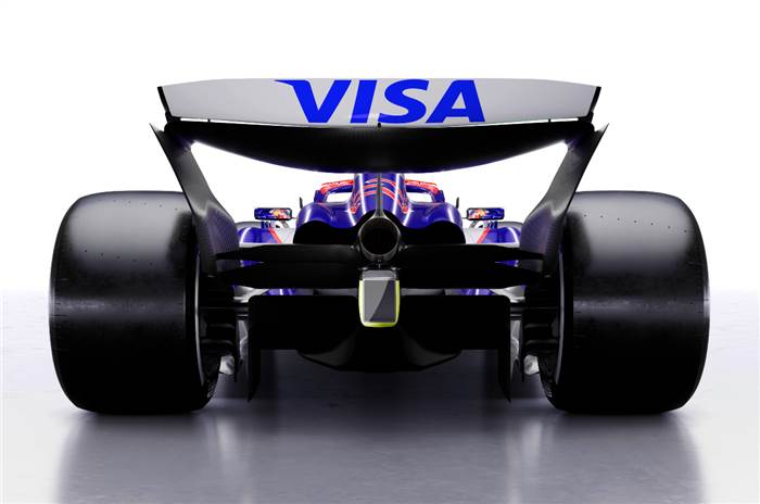 Visa Cash App RB 2024 F1 racer rear