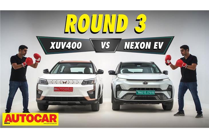 Mahindra XUV400 vs Tata Nexon EV comparison video review 