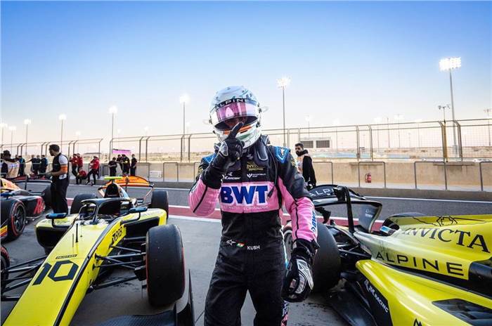 Kush Maini loses Bahrain GP F2 pole position