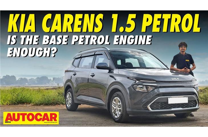 Kia Carens 1.5 petrol video review 