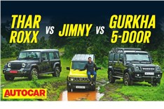 Thar Roxx vs Jimny vs Gurkha 5-Door comparison video