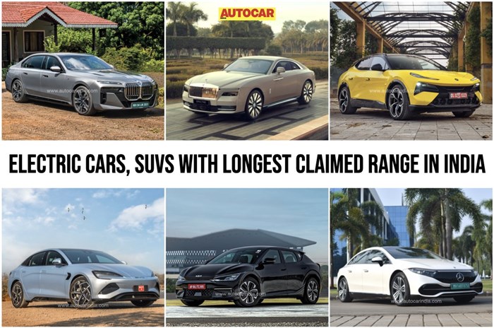 Top 10 EVs with the longest claimed range in India 