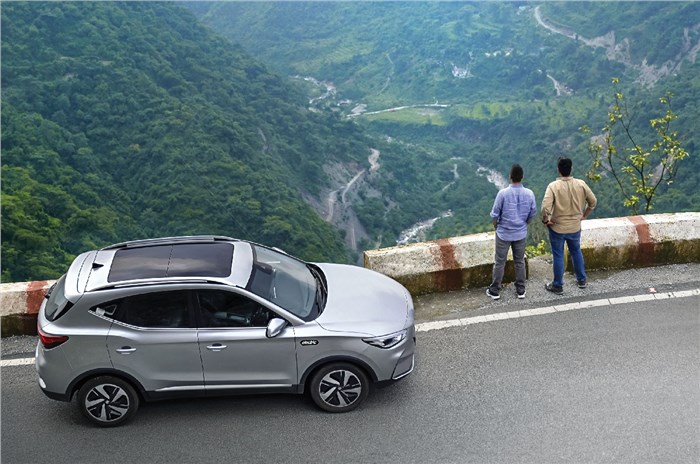 MG ZS EV à Mussoorie 