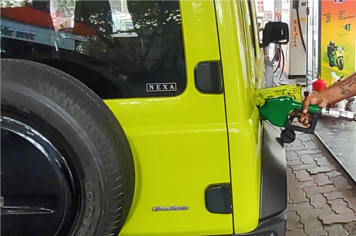 Maruti Suzuki Jimny fuel filling
