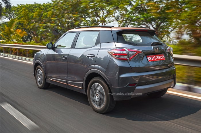 Mahindra XUV400 EV rear tracking