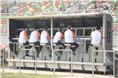 The Force India pitwall was kept busy during the eventful first session.