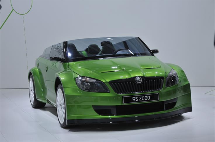 The concept Skoda RS 2000 roadster has some unique styling bits 