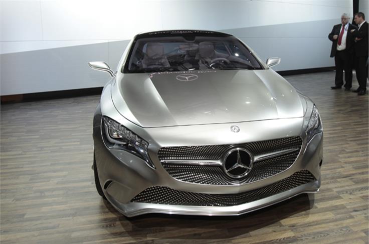 The concept A-class stole the show at the Mercedes stall