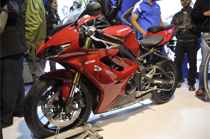 The highly respected Triumph Daytona 675 supersports bike