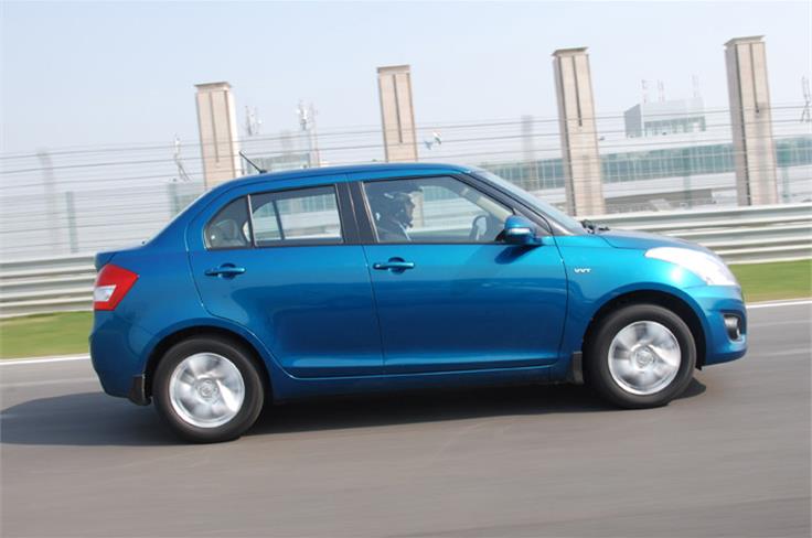 New Dzire is 165mm shorter than the current saloon.