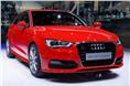 Audi A3 hatch shown at the Geneva. Saloon version to make it to India by year-end. 