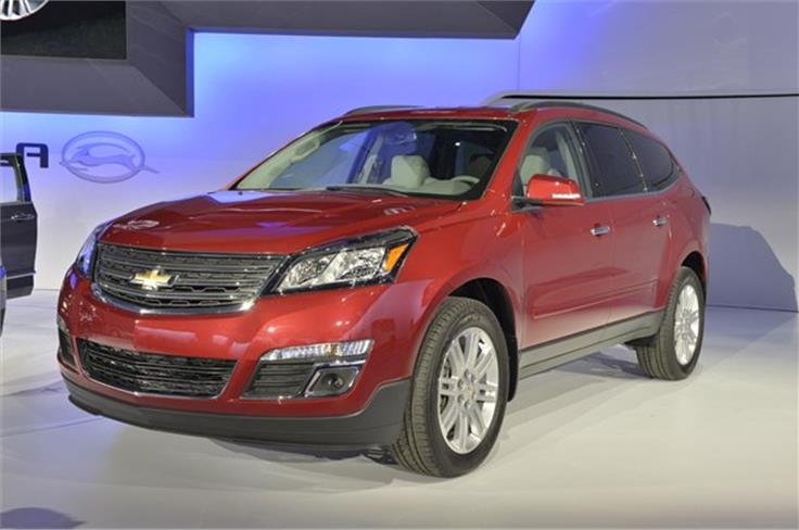 The Chevrolet Traverse debuts the new face for the brand's crossover line-up