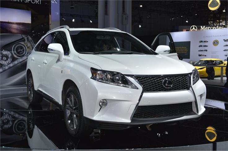 The Lexus RX 350 F Sport was the North American debut of the petrol-engined SUV