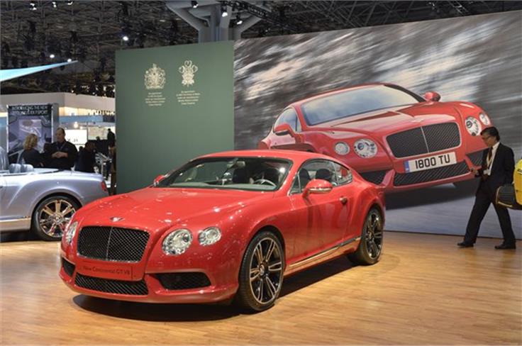 The Bentley Continental GT V8 overshadows the 6.0-litre W12