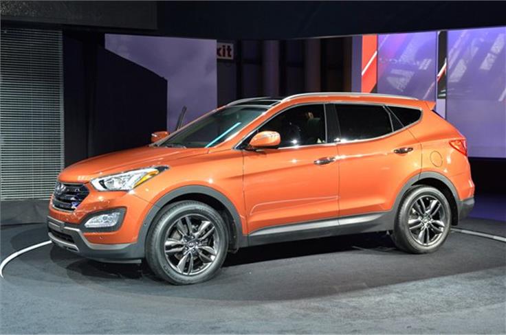 The New Hyundai Santa Fe looks great and was one of the show's stars