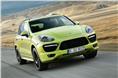 Porsche showcased a new version of the Cayenne GTS, complete with sporty chassis and tuned V8. 